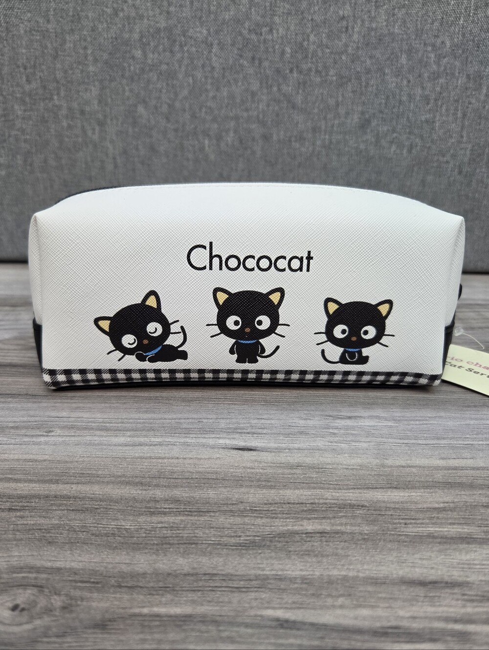 Chococat Sanrio Cat Series Box Pouch Double Zip NWT Japan